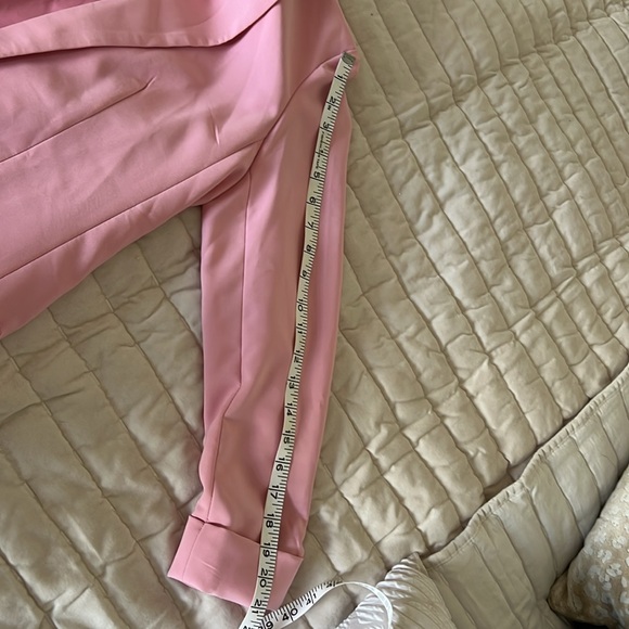 Love Tree Women Pink Open Front Longline Oversized Boyfriend Blazer Size Medium - Picture 10 of 10